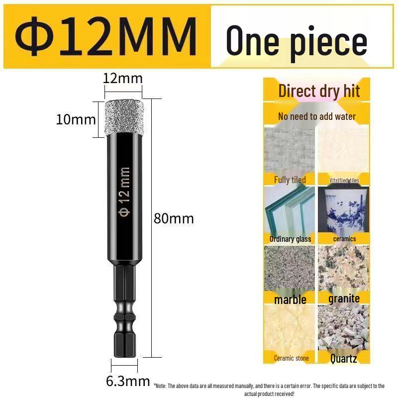 Diamantlött sexkantsskaft Kakelborr för Betong, Granit och Marmor