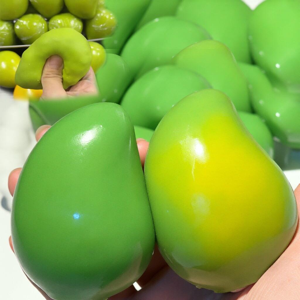 Color Changing Mango Soft Rubber Soothing Toy Squeeze And Play To Relieve Anxiety And Stress Soft Asmr Sensory Squeezing Ball