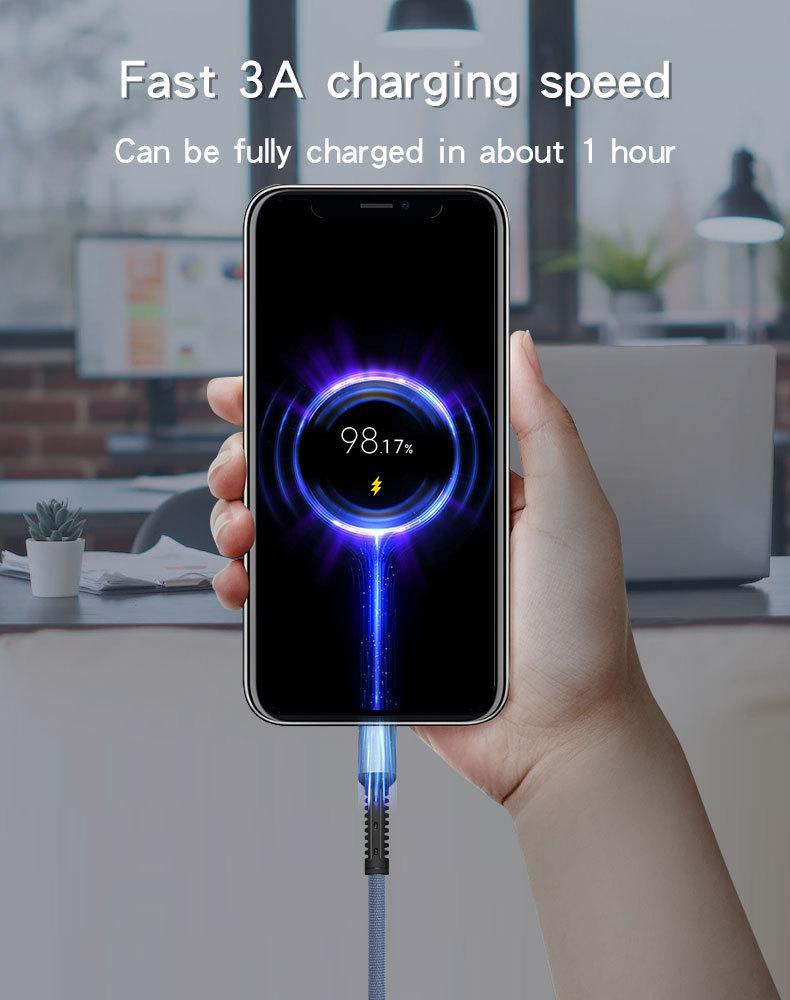 Durable And Fast Charging Cable For Android Huawei Apple Iron Man Type-c Usb Cable