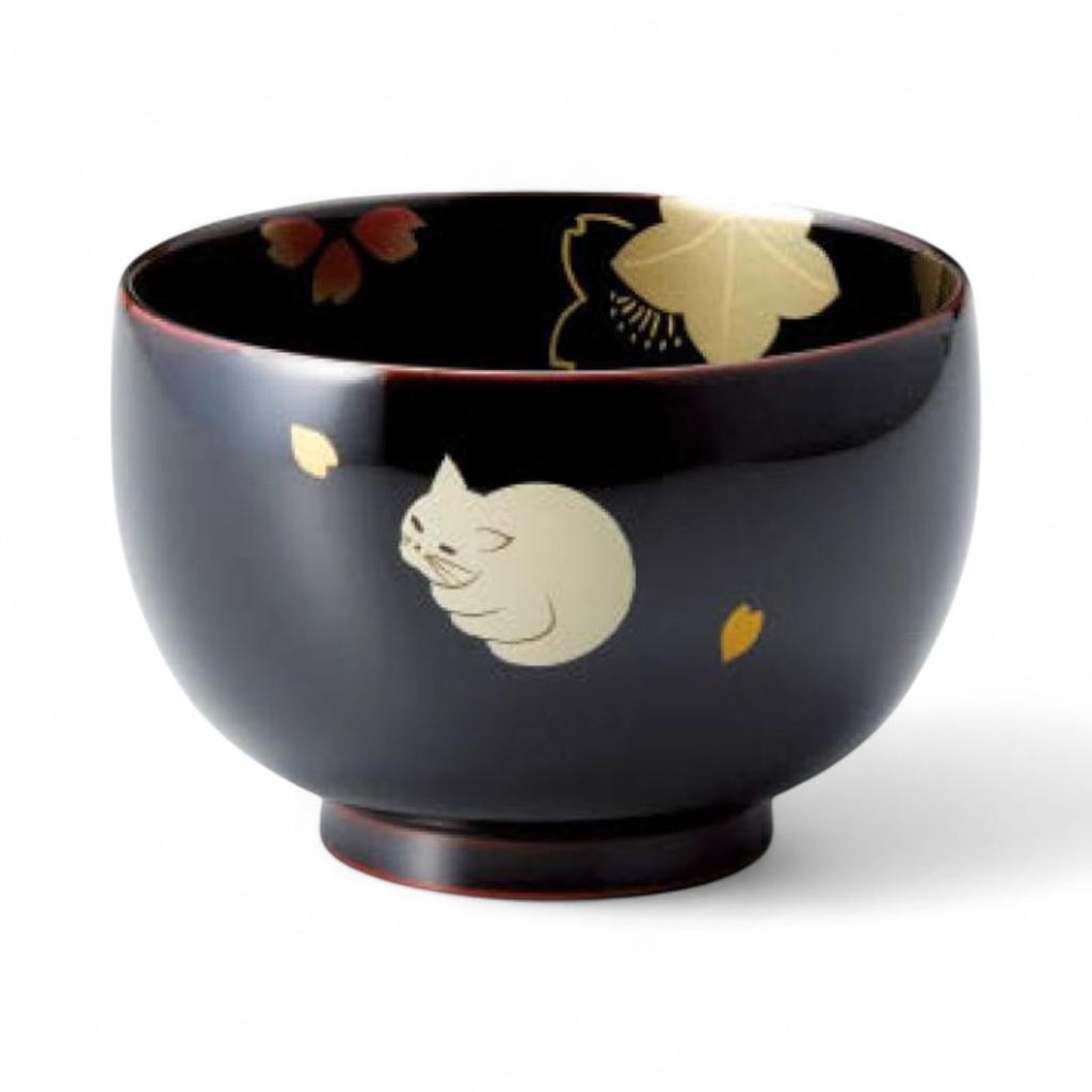 Family Lacquerware Urushi Made in Japan J-kitchens Bowl, Hand-Painted, Lacquer, PID-635515,