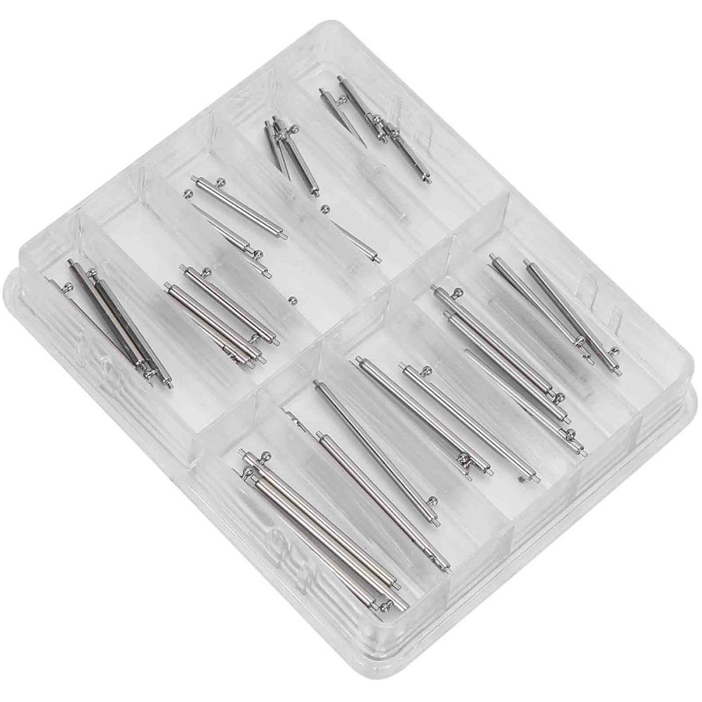 Silver Watch Strap Pins Multiple Sizes Watch Repair Tool Watchband Spring Bar Watch Repair Use