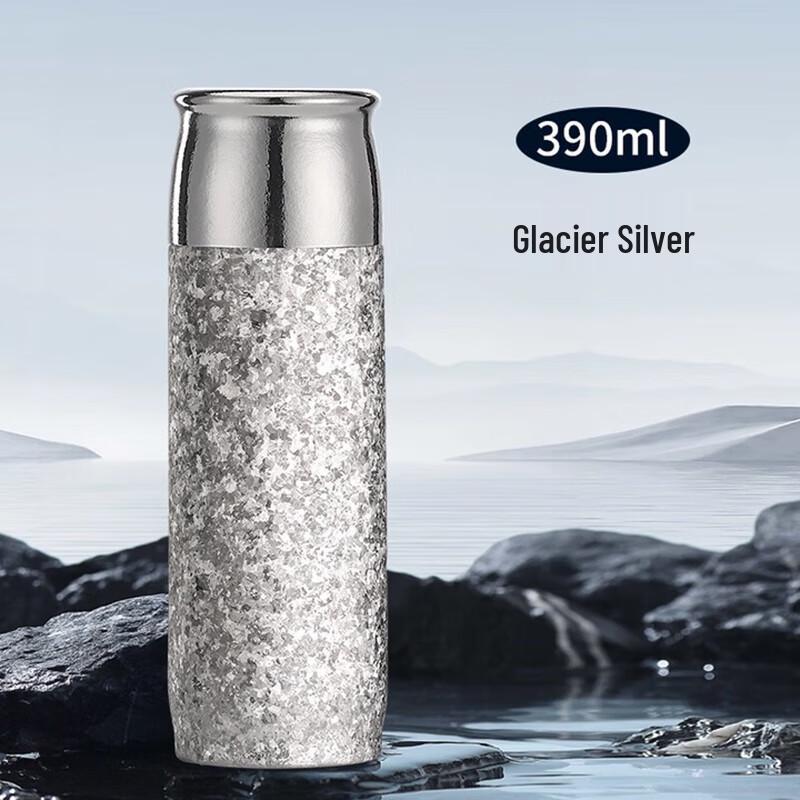 Fubolai Pure Titanium Insulated Tea Infuser Bottle 390ml
