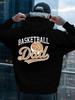 Basketball Dad My Passion Men'S Hoodie New Cool Street Style Printed Sweatshirt On The Back Free Style Tops for Autumn And Winter