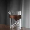 Guanshan Fair Cup High Borosilicate High Temperature Resistant Transparent Guanshan Glass Water Cup Tea Separator Filter Anti-Scalding Fair Tea Cup