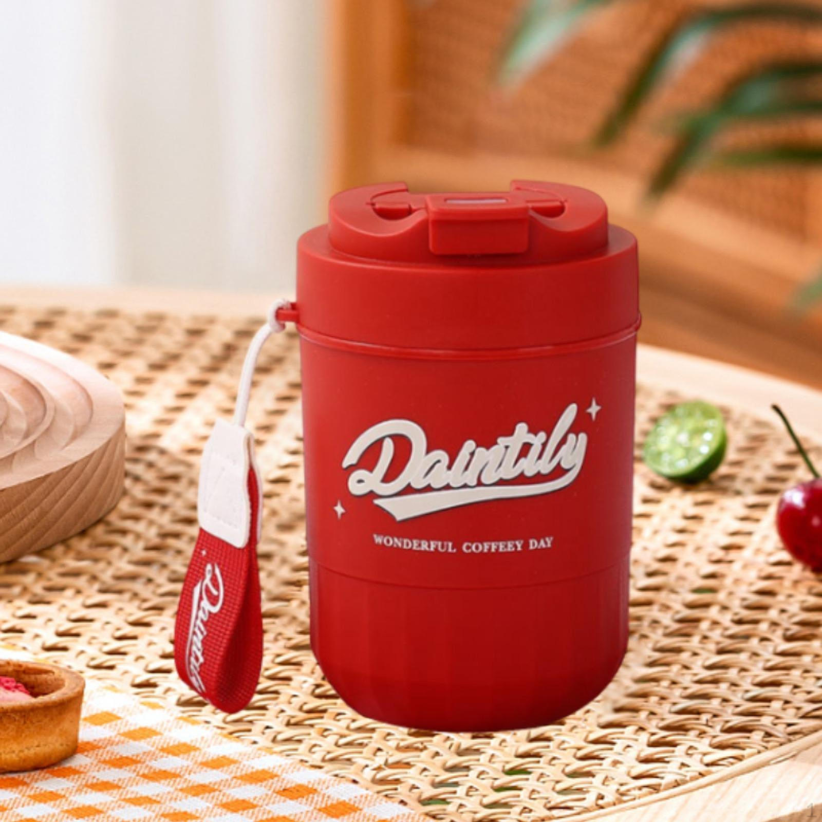 

Ізольована чашка для кави, дорожній вакуумний стакан, офіс, напої, для дому red