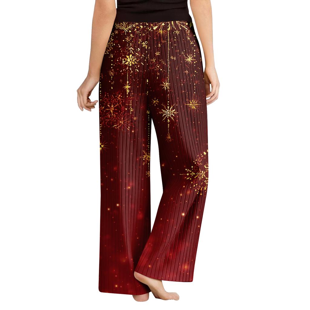 Pajama Pants, Sleepwear, Casual Drawstring Elastic Waist Pants, Comfortable Straight-leg Loose Pants