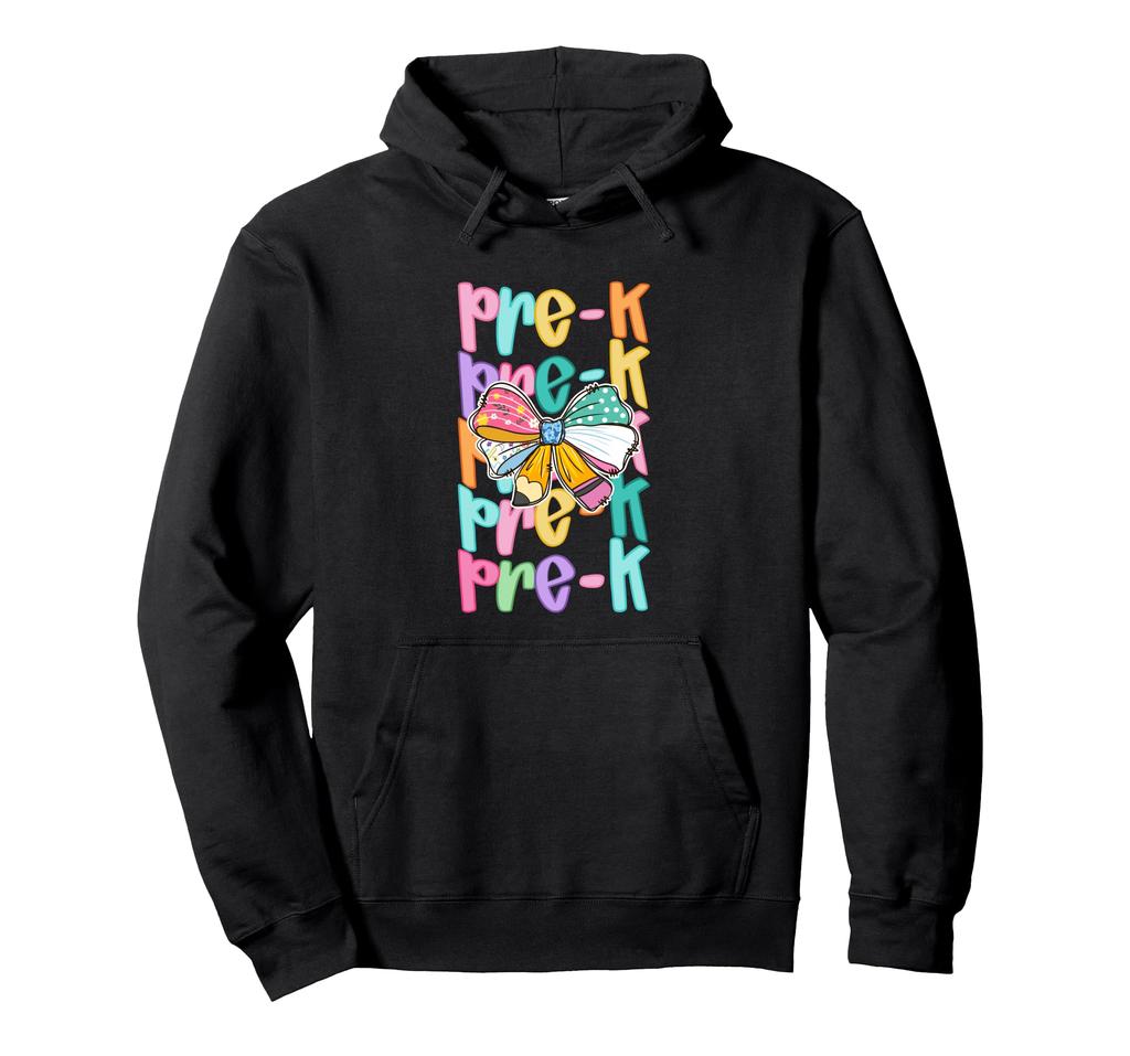 Back to School Ribbon Pencil Color Hoodie Pre-K