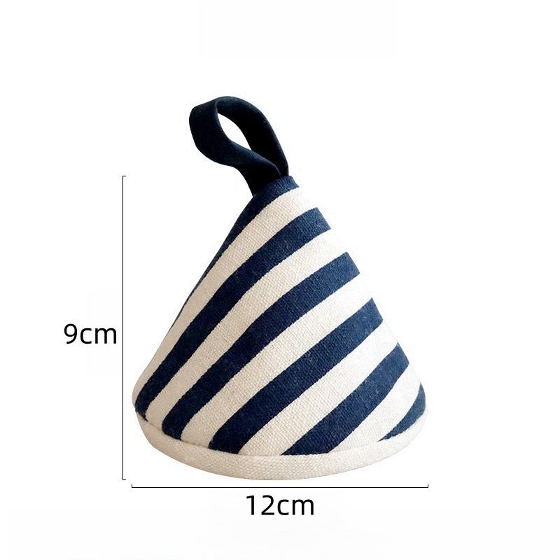 Triangle Pot Handle Cap Non-slip Heat Insulation Glove High Temperature Resistance Cotton Oven Gloves Portable Kitchen Gadget