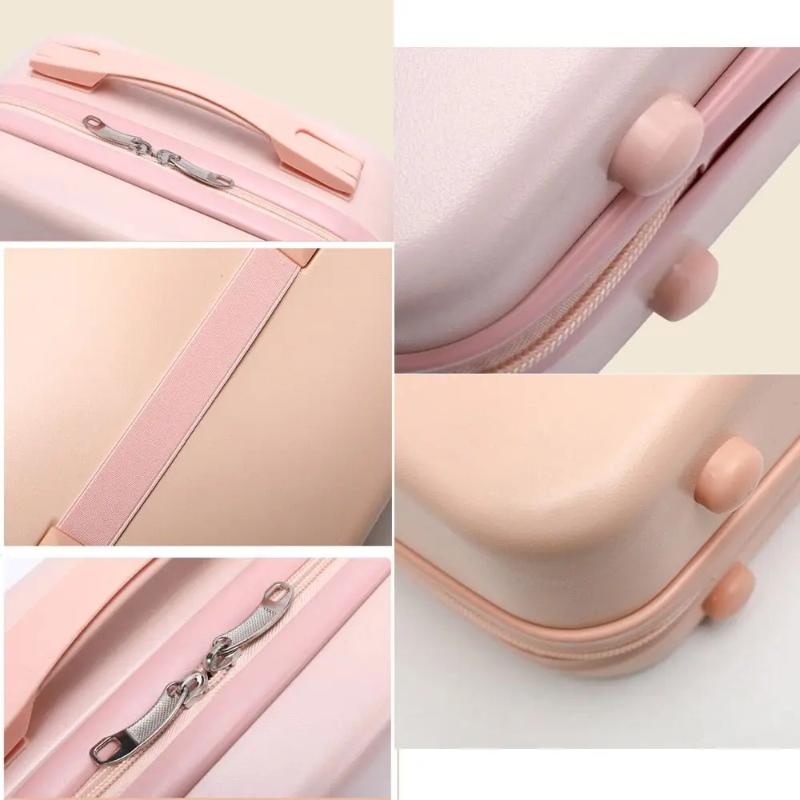 Elegante Maleta Mini de Viaje de 14 Pulgadas para Mujeres con Compartimento para Maquillaje para Viajes