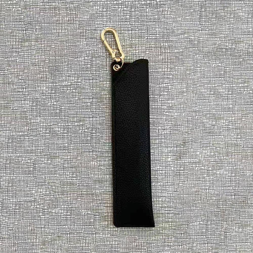 

Pencil storage bag, portable brush bag, touch pen holder, luggage pendant, pen holder with buckle, 2-pack pen holder чёрный