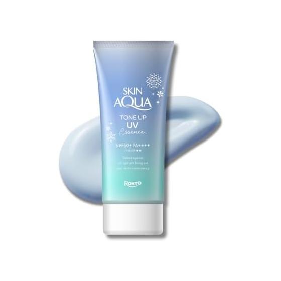 SKIN AQUA Тон-ап УФ-эссенция Солнцезащитный крем Прозрачность Осветление UP Синий 80 г SPF50+ PA++++ (Выпущено в январе 2025 года)