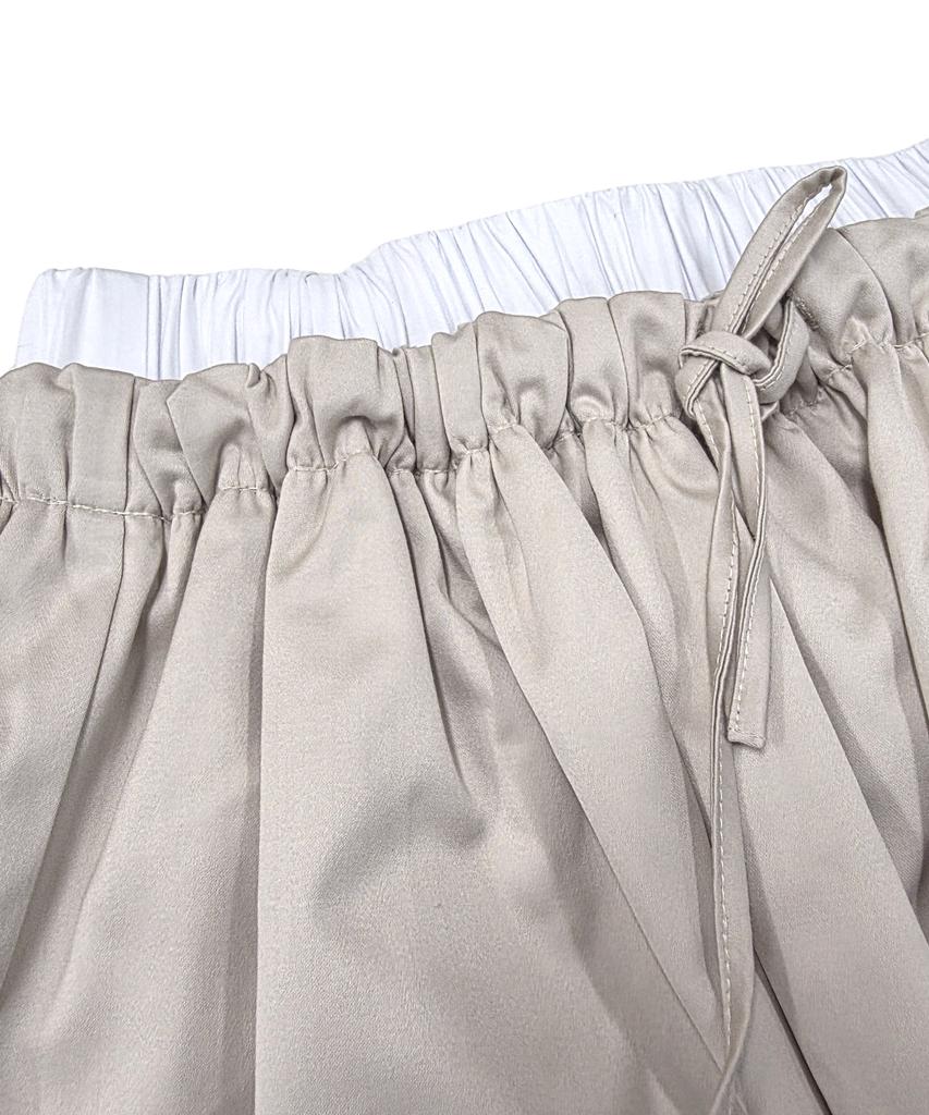 Soipeuyukaen Pleated Beige Skirt