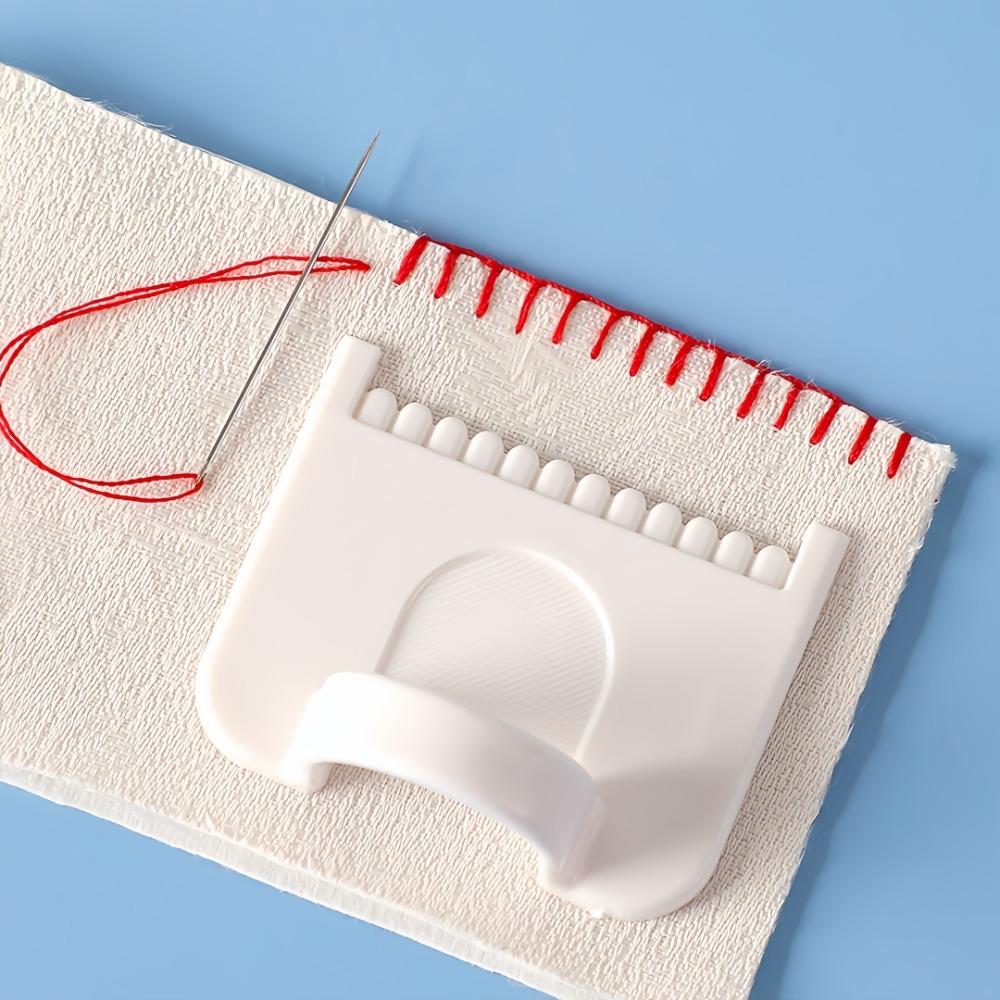 2pcs Stitching Tool Multi Functional Lock Edge Hand DIY Sewing Template for Home Manual Fabric Edge Sealing Auxiliary Artifact