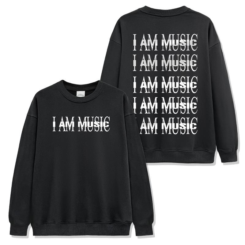 Zestaw bluzy z kapturem i koszulki z nadrukiem Playboi Carti, pranej