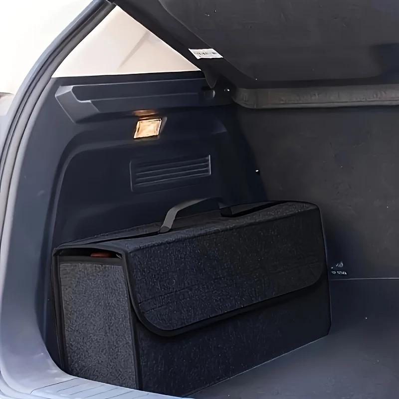 Large Car Trunk Organizer - Storage Bag, Soft Felt Tool Box Auto Storage Accessories