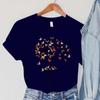 Dandelion Chicken Print Summer T-shirts For Women Casual T-shirts O Neck Short-sleeved T-shirts Fashion Tshirt