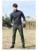 Men's Autumn/Winter Outdoor Windbreaker Softshell Pants - Fleece-Lined, Warm, Breathable, Straight-Leg Design.