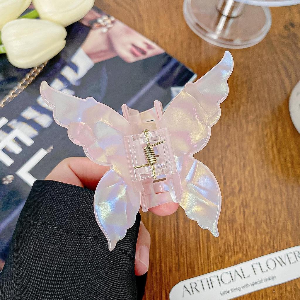 Korean Style Acetic Acid Butterfly & Mermaid Hair Clip - Fantasy Shark Clip Jewelry for Girls