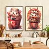 Japanese Noodle Dog Cat Funny Kitchen Ramen Noodles Poster Wall Art Prints Canvas Painting Pictures for Restaurant Home Decor