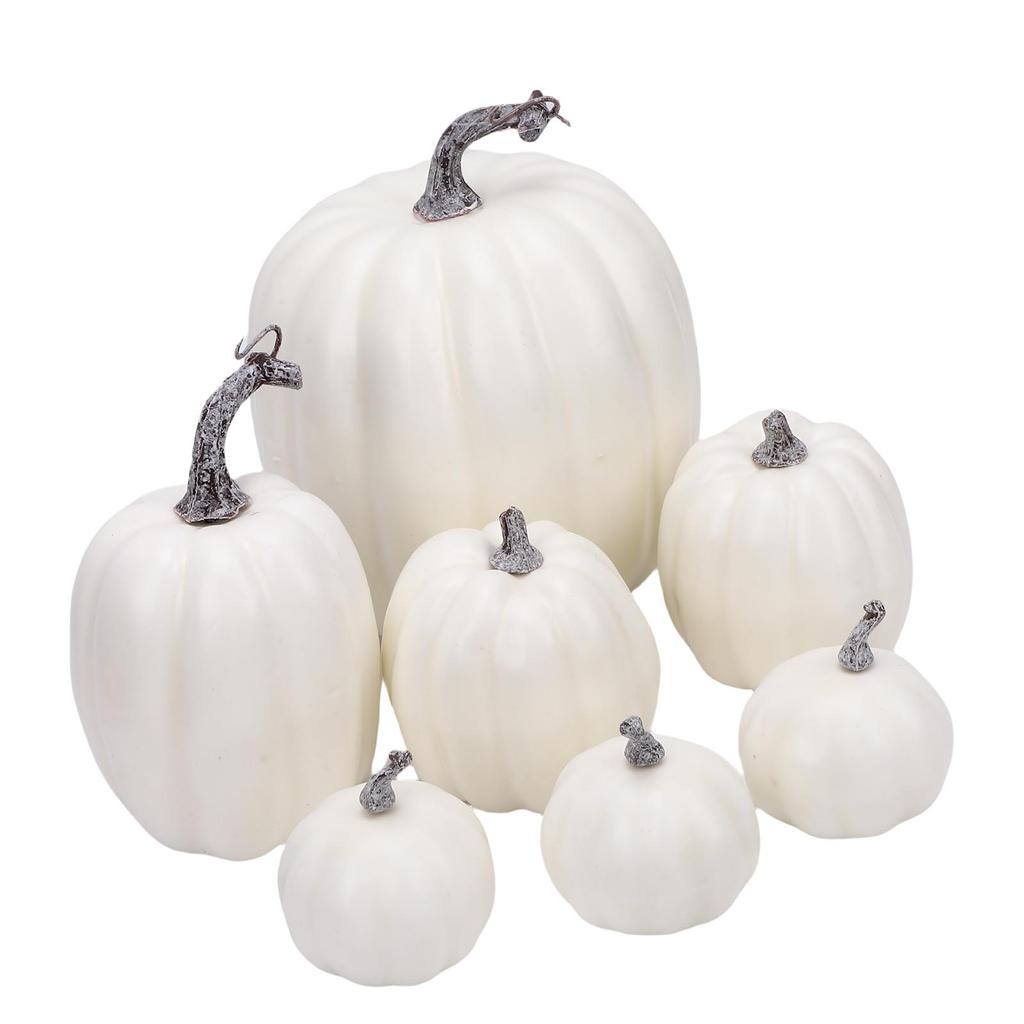 Foam Pumpkins Set Multifunctional Reusable Faux Foam Pumpkins Decoration for Indoor Outdoor