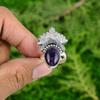 Oval African Amethyst Gemstone 925 Silver New Statement Handcrafted Ring Jewelry