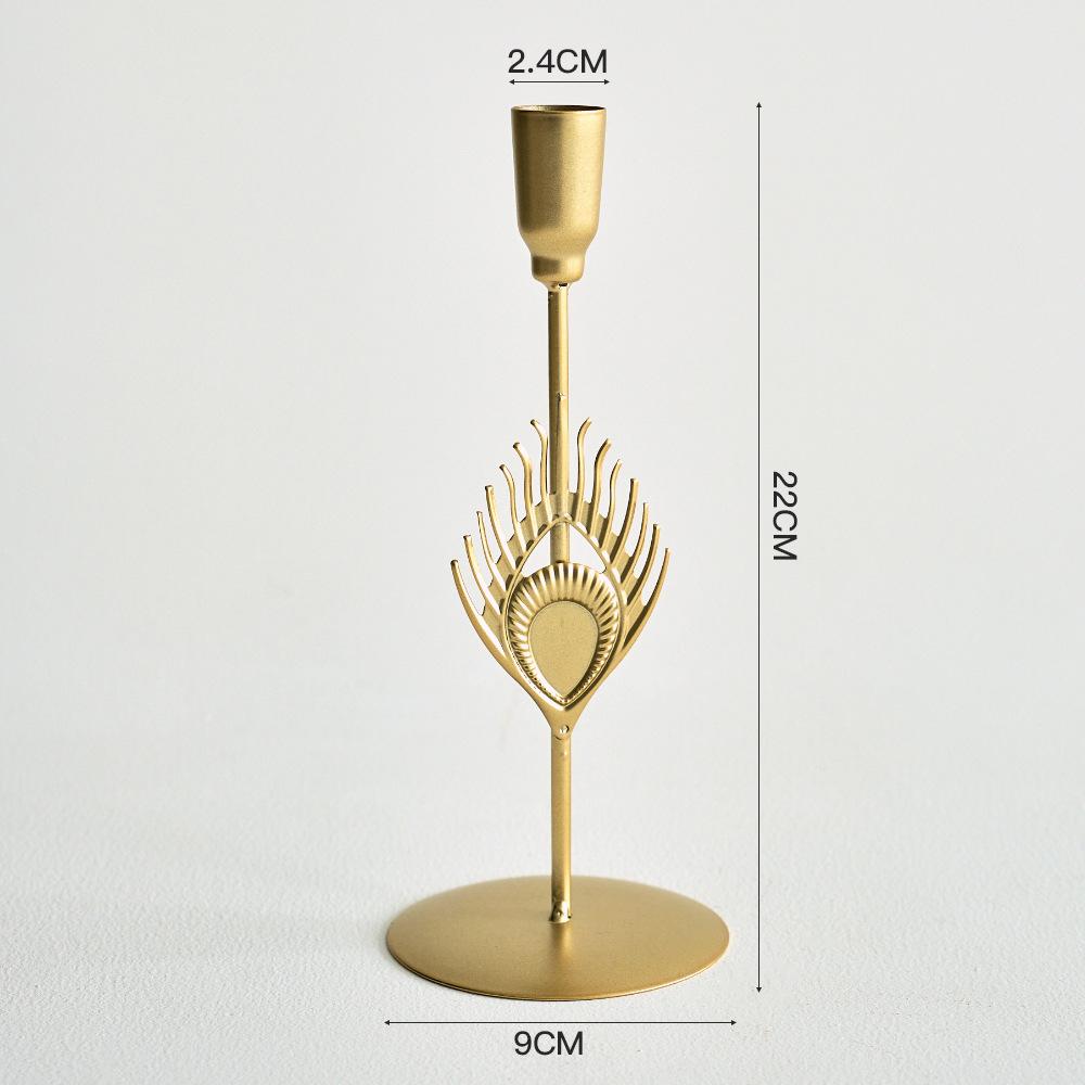 Domowe Światło Luksusowe Retro Rekwizyty na Romantyczną Kolację przy Świecach Dekoracja Stołu Świeczniki Ozdoby