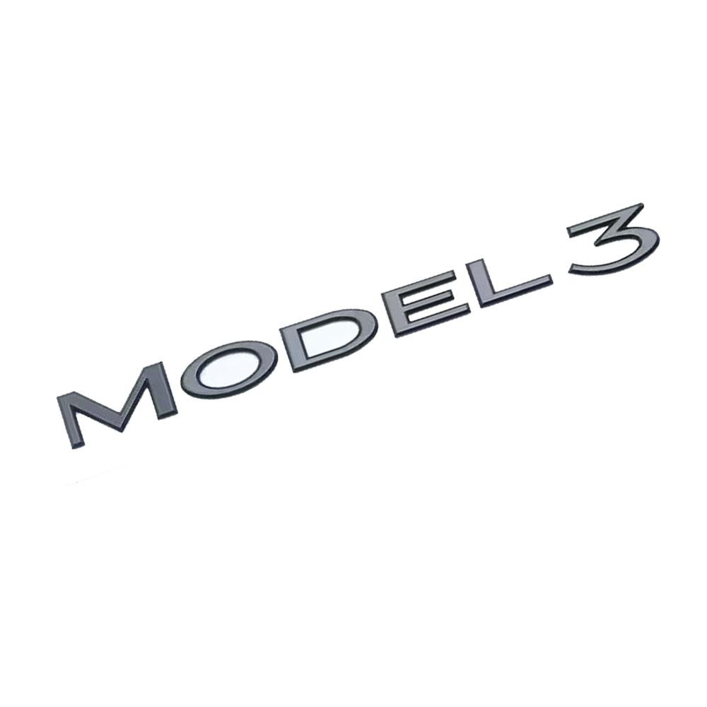 

1X Car Badge Rear Trunk Emblem Decal Styling Sticker Lettering Logo Auto Decorate Accessories For Tesla MODEL3 чёрный