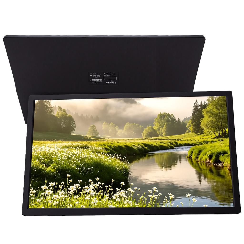 15,6 Zoll tragbarer Monitor mit Lautsprechern, verstellbarem Ständer, VESA-montierbar, zweiter externer Monitor