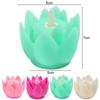 Plastic Lotus Lamp Creative Electronic Candle Lamp LED Night Light  Child Holiday Gift