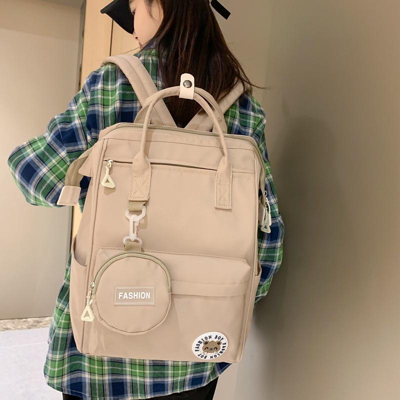 Studenten-Schultasche Damen Japanisches College Fengsen ins Koreanische Version Große Kapazität Junior High School High School Schüler Rucksack