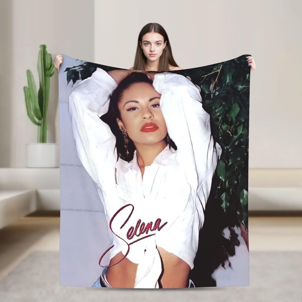 Singer Selena Gomez I Said I Love You First Blanket  Warm Soft For Home Decor Decorative Flannel Bedspread Bed Cover