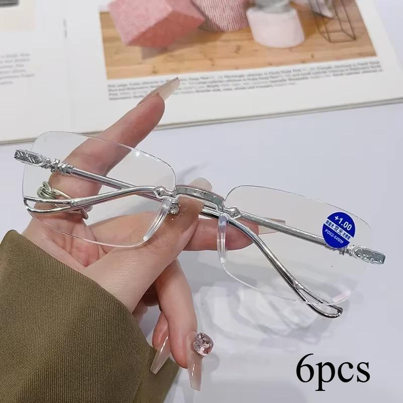 6pcs Blue Light Blocking Reading Glasses for Women Men Ultralight Presbyopia Glasses Far Sight Eyewear Diopters +1.0+1.5+4.0