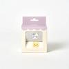 Janjan Milk Cat Butter-kun Mid-calf Socks 2P White Gray