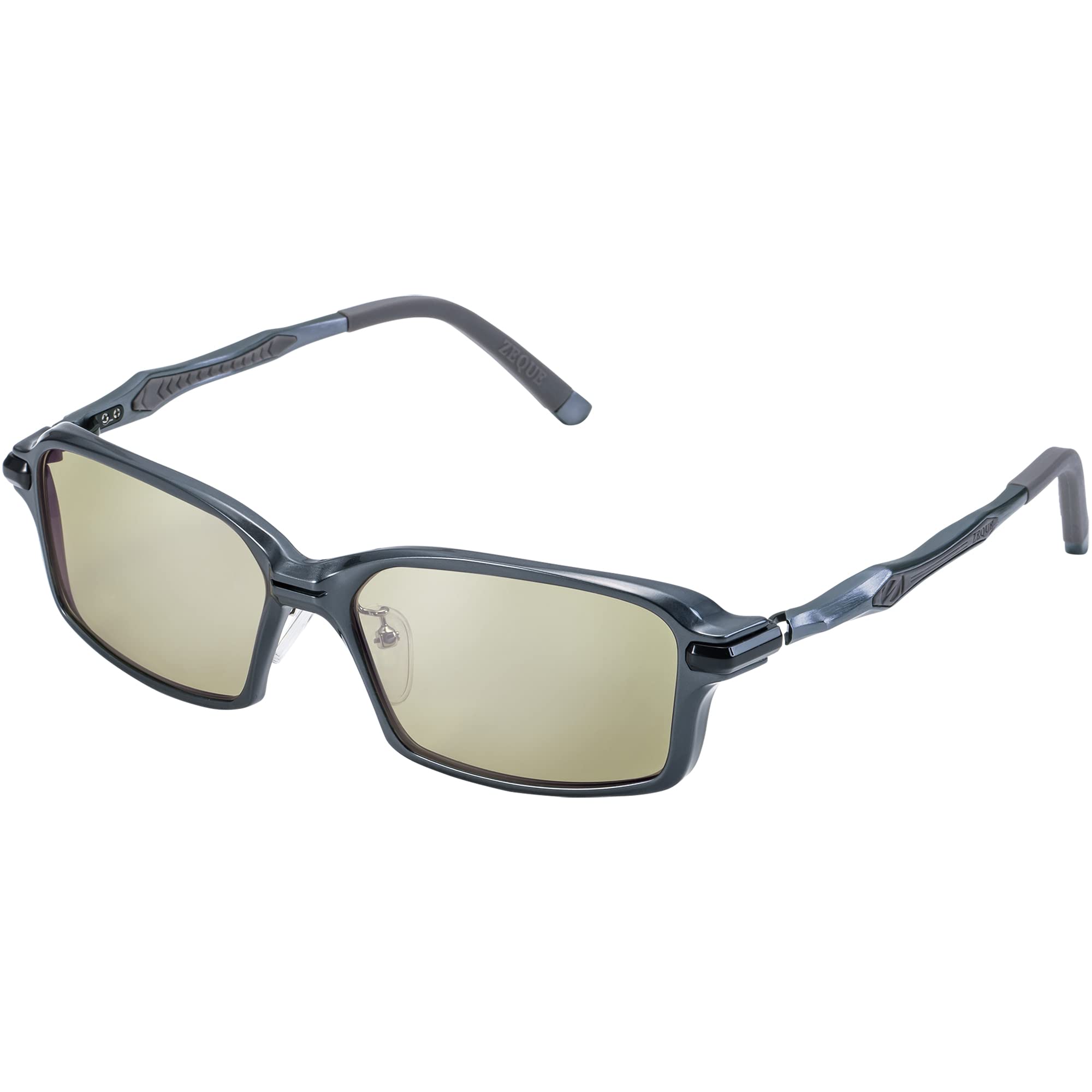 

Zeque Polarized Sunglasses Spike Gunmetal TRUEVIEW SILVER MIRROR F-2065 SPORTS/