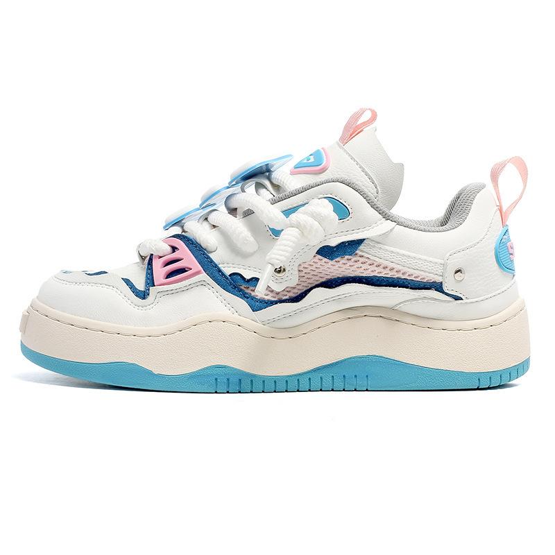Guochao niche white shoes women's versatile casual sports bread shoes sports platform student board shoes men's shoes advanced sense