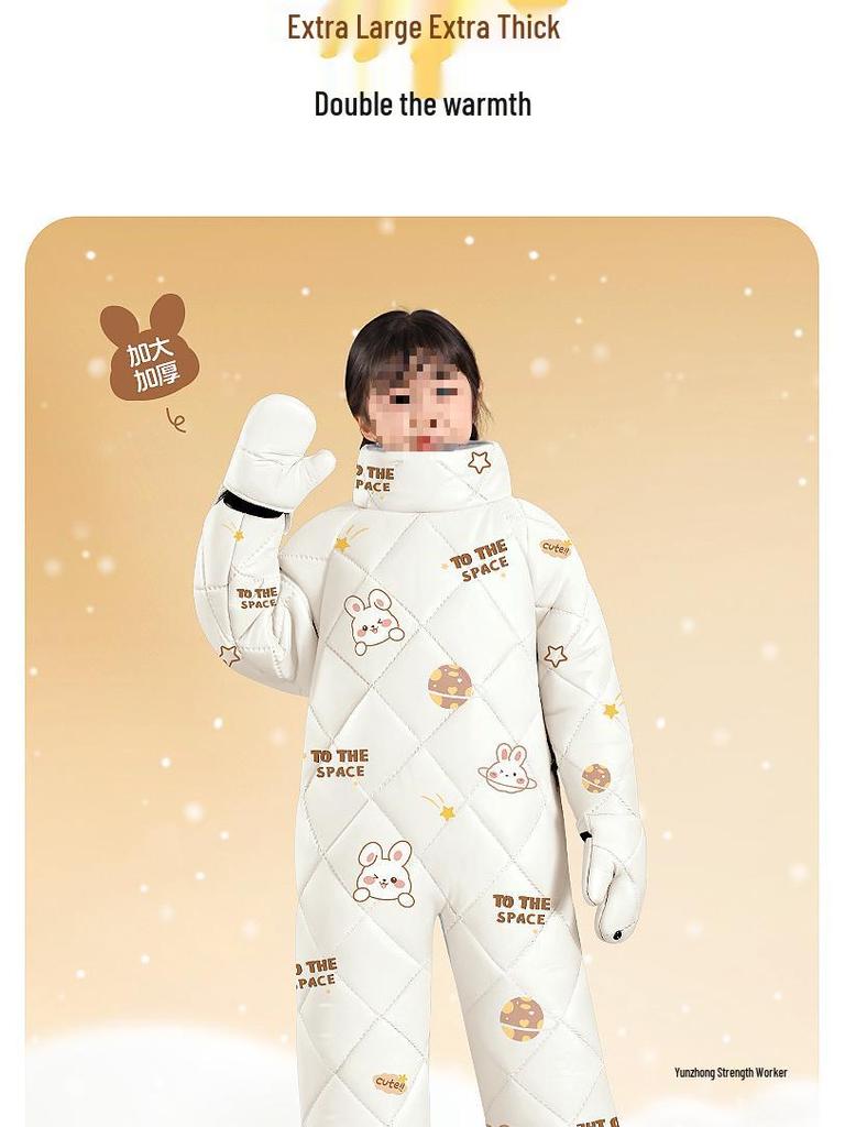 Thickened Winter Windshield & Rear Seat Cover for Children's Electric Cars - Parent-Child Cold-Proof, Windproof Protection
