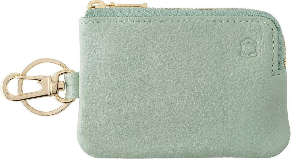 OSL Schlüsseltasche TP Salbeigrün Echtes Leder Aufbewahrungszubehör Etui Smart Key mit Nasukan-Haken zum Aufschieben OSL-2901 Karte/Schlüssel