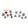 7Pcs/Set Metal Mini Archaized Board Game Dice Set Polyhedral Table Game Dice Role-Playing Dice For Role Playing Games