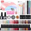 PHOENIXY Gel Nail Polish Kit with U V Light 20 Colors Gel Polish Nail Kit Soak Off Gel Nail Set Manicure Tools Nail Gel Kit Gifts for Women