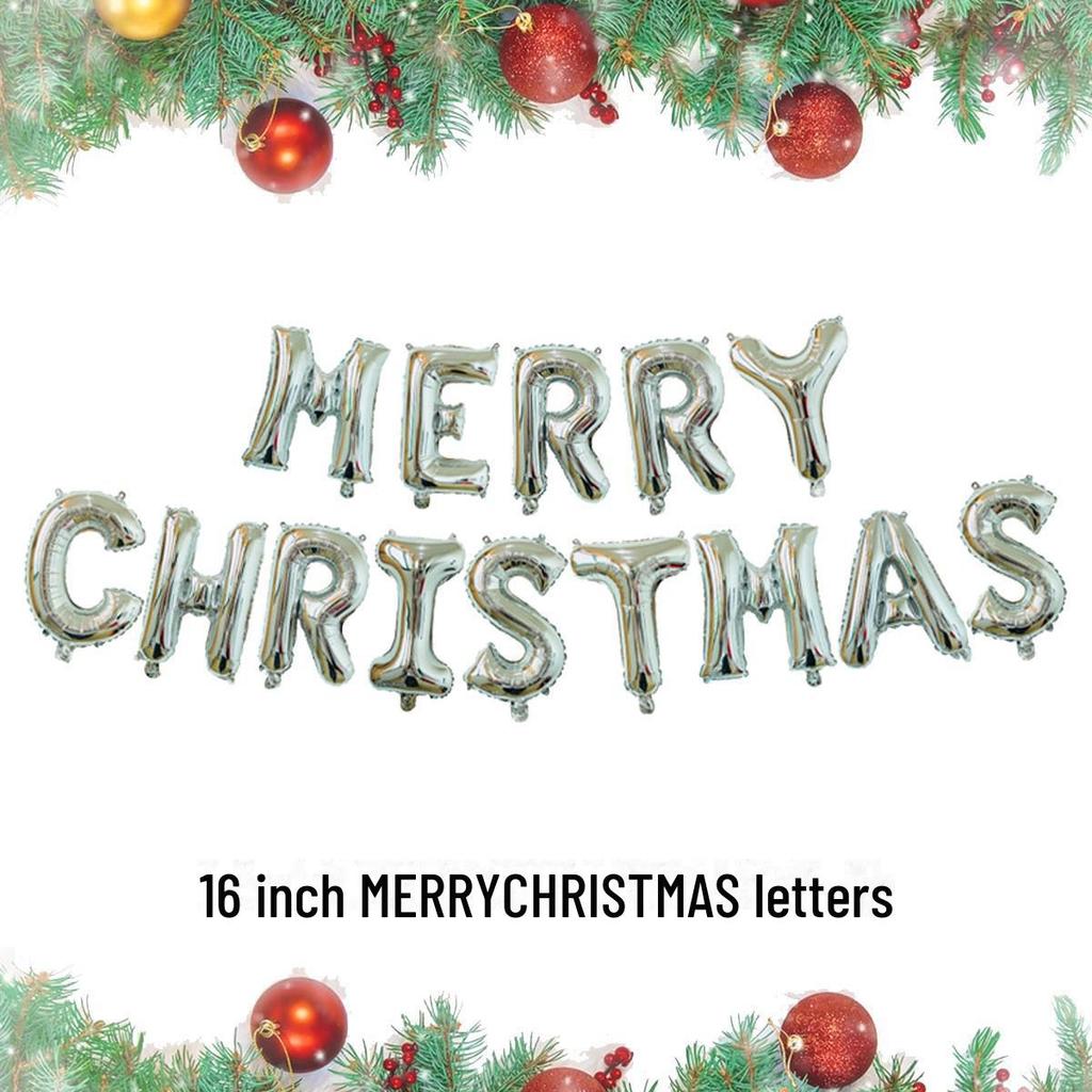 Christmas Cartoon Balloons: Santa, Snowman, Elk, Christmas Tree Decorations