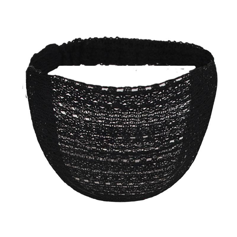 Breites weißes elastisches Stirnband zum Gesichtwaschen und Ausgehen – Rutschfestes Haarband für Frauen.