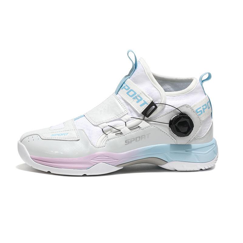 Shock-absorbing shoes, breathable badminton shoes, men's training, light competition, wear-resistant tennis shoes, the same non-slip summer women