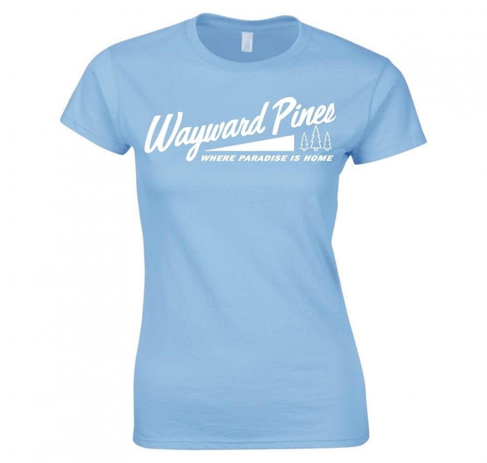 Wayward Pines Welcome Sign Ladies Tshirt New S