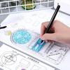 Pentru școală, multifuncțională, activități de școală primară, pentru desen, riglă geometrică, riglă triunghiulară, busolă, raportor, instrument de măsurare