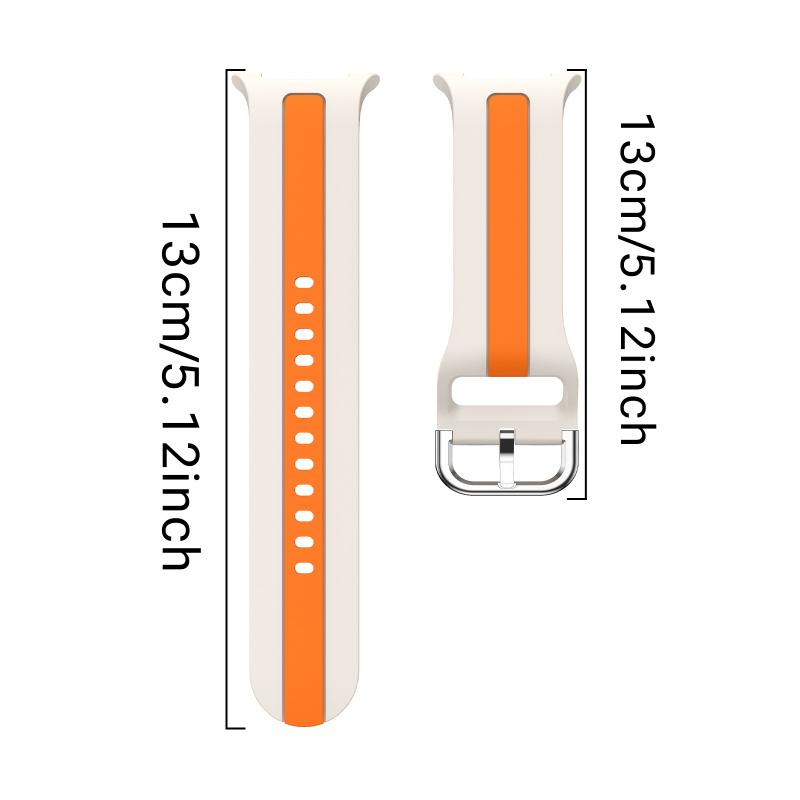 Two-Tone silicone band for Samsung Galaxy Watch 8 classic 40mm 44mm 46mm sport Replacement Bracelet For Galaxy Watch 8 Strap