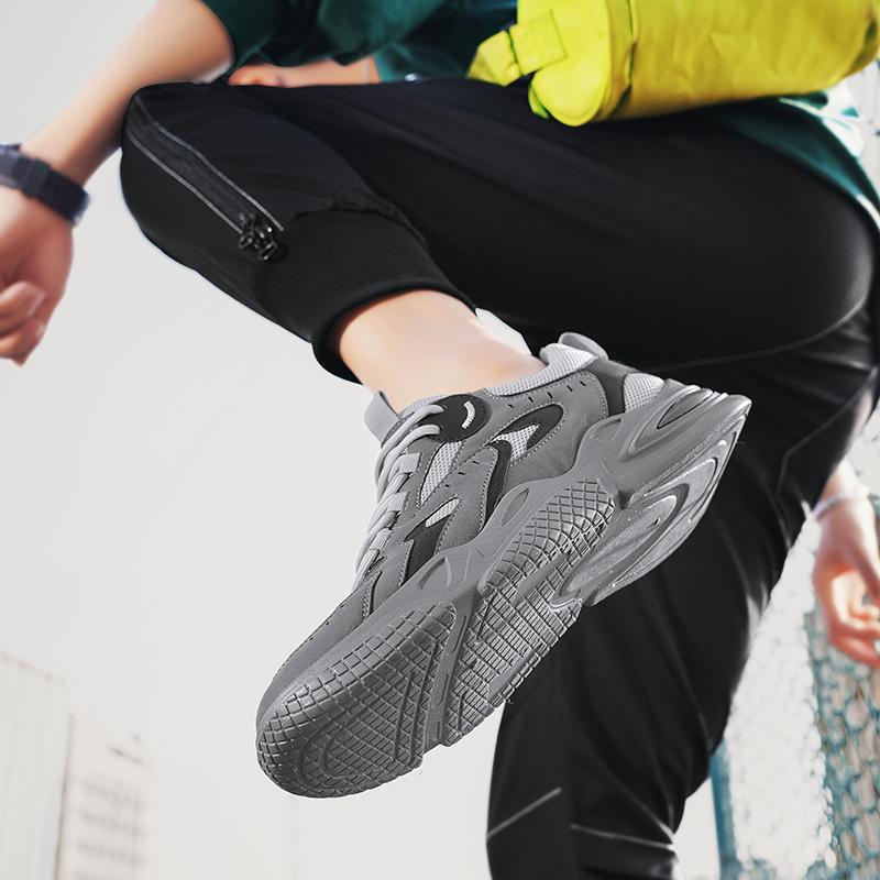 Fashion New Casual Sports Dad Shoes for Men Trendy Shoes Men's Sneakers Mesh Male Breathable Platform Tenis Masculino Shoes White