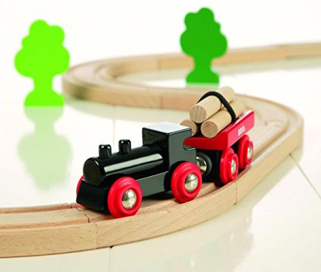 BRIO Little Forest Basic Rail Set [18 Pieces] for Ages 2 and Up (Wooden Train Toy with Rails) 33042