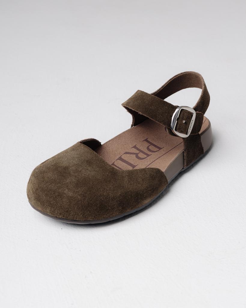 Geschlossene Sandalen Prima d'Arte 5364 36 Khaki Wildleder