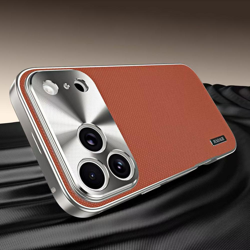 Θήκη Προστασίας Κάμερας από Μεταλλικό Μαγνητικό Υλικό Πολυτελείας για iPhone 17 Pro Max Με Τεχνολογικό Πλεκτό Ύφασμα Για Magsafe Ασύρματη Φόρτιση Κάλυμμα Κινητού