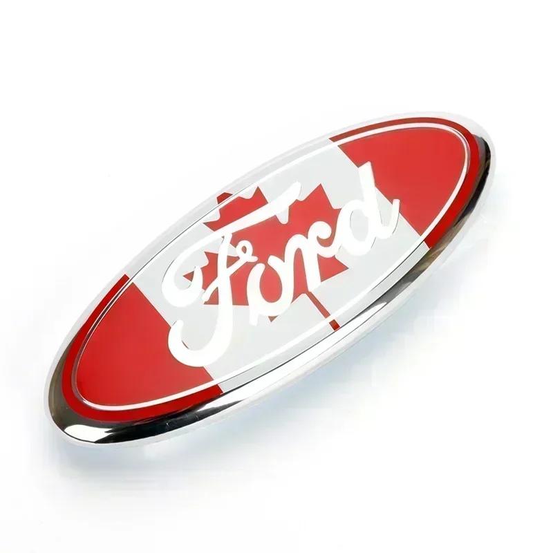 Nowa Naklejka Samochodowa 2026 11,5x4,5cm Logo Samochodu dla Ford Fiesta Ranger Mondeo Fusion Escape Kuga Edge Focus Mustang Emblemat Tylnej Klapy S